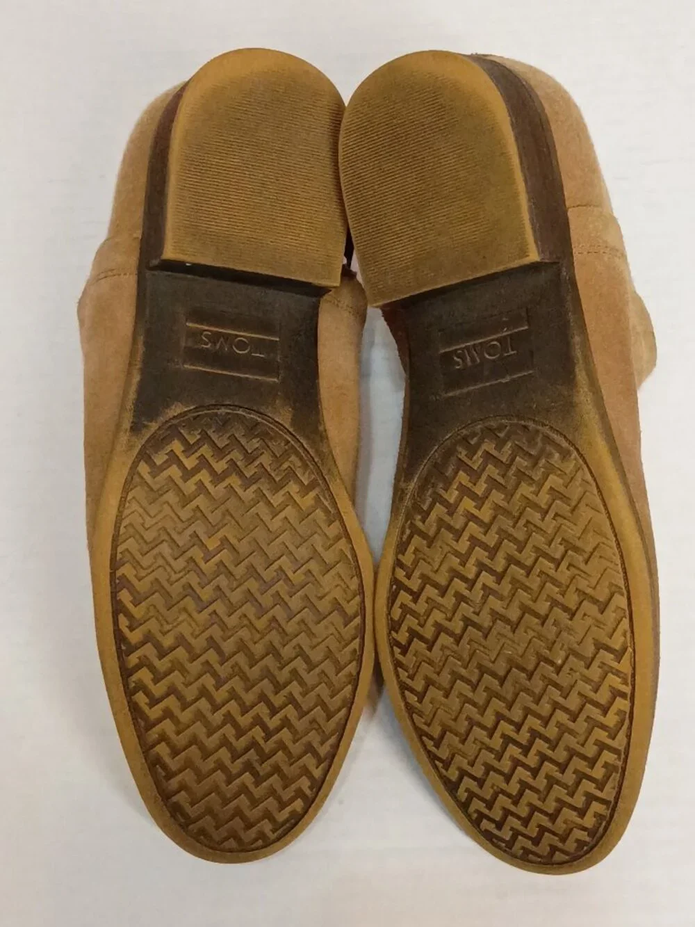 TOMS Deia Suede Ankle Booties Toffee Brown Women’s Size 7.5 - Picture 4 of 7